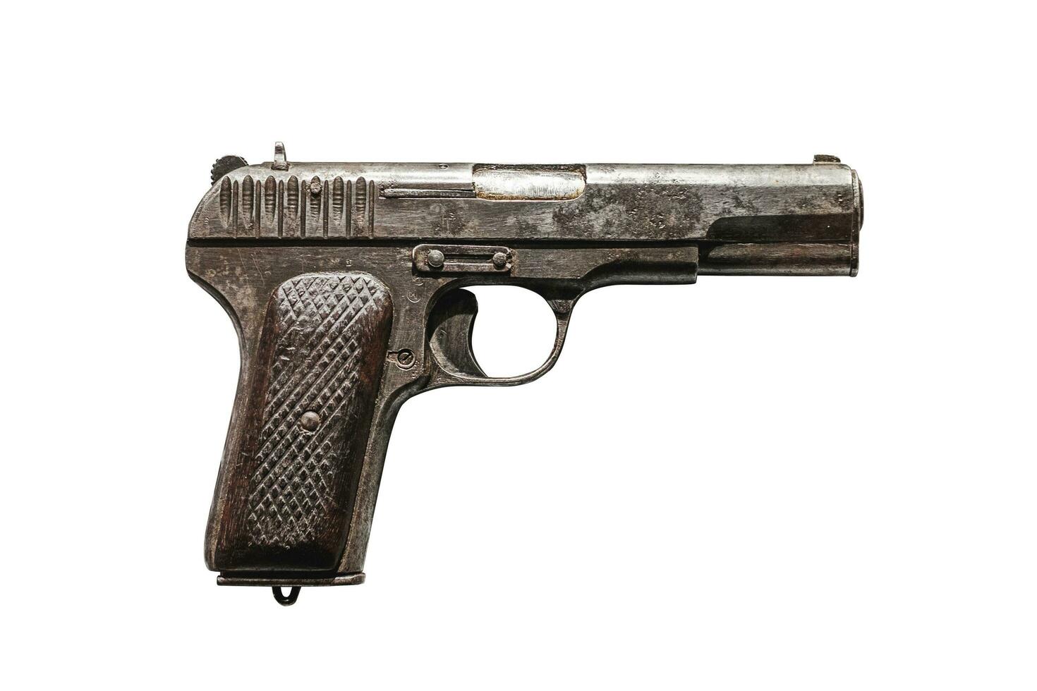 Pistol isolated on white photo