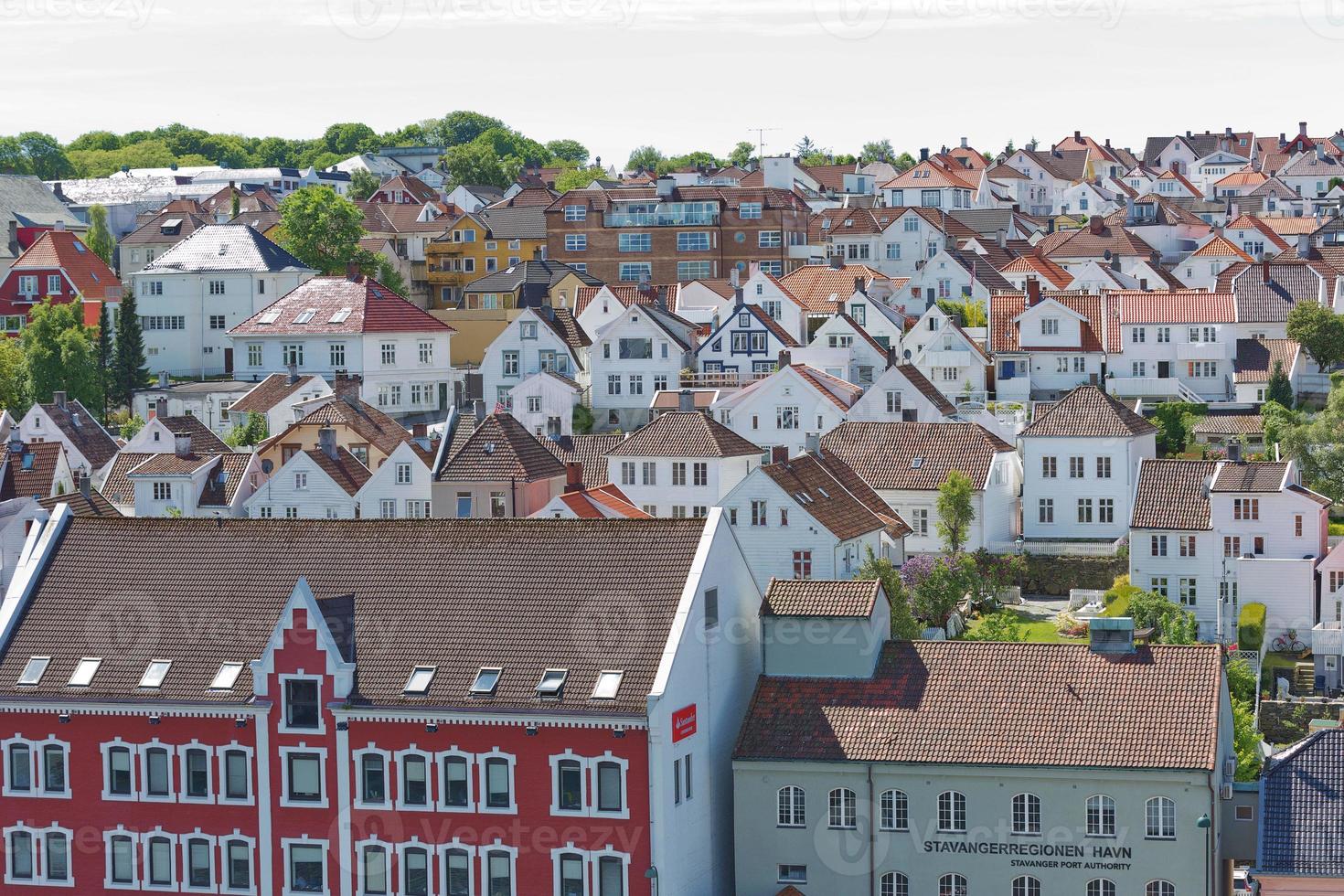 Aerial view of Stavanger in Norway photo