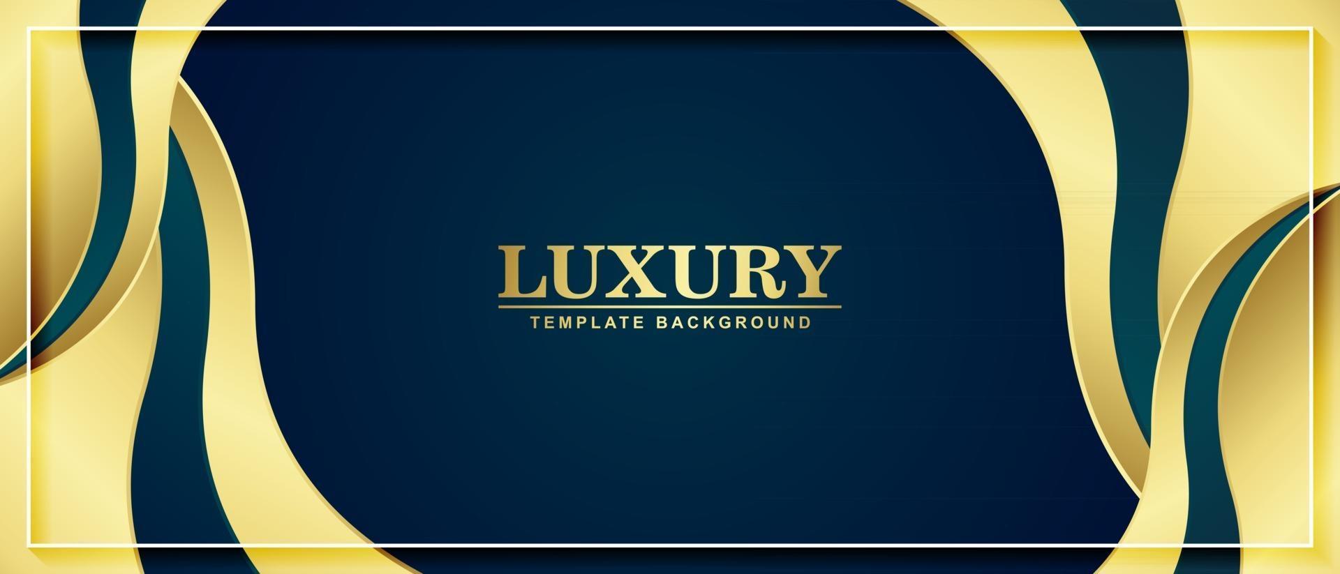 Gold wave abstract background illustration vector
