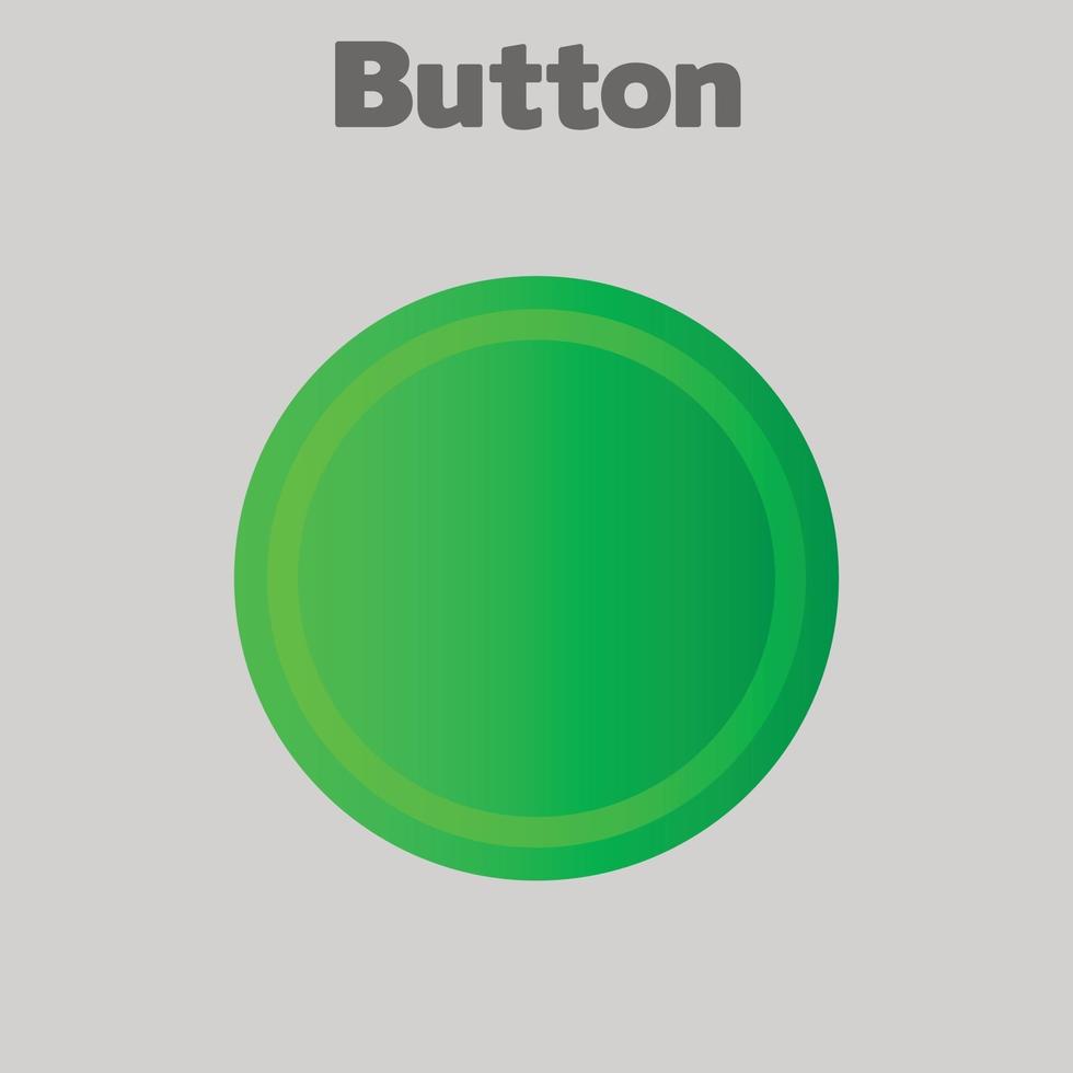 diseño de muestra de vector de botones verdes
