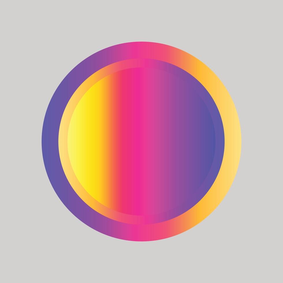 Diseño de muestra de vector de botones de arcade abstracto colorido
