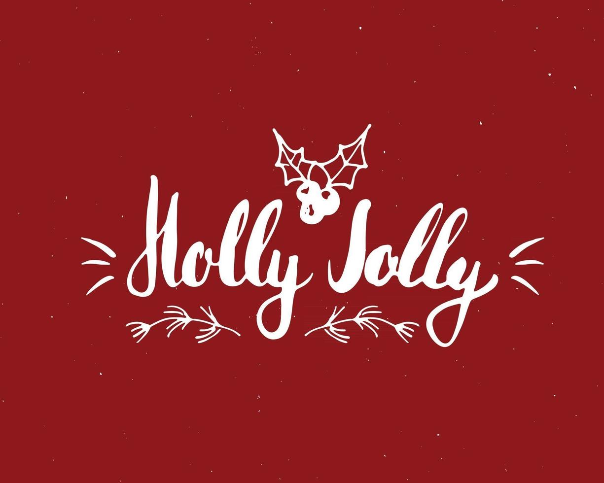 Merry Christmas Calligraphic Lettering. Typographic Greetings Design. Calligraphy Lettering for Holiday Greeting. Hand Drawn Lettering Text Vector illustration
