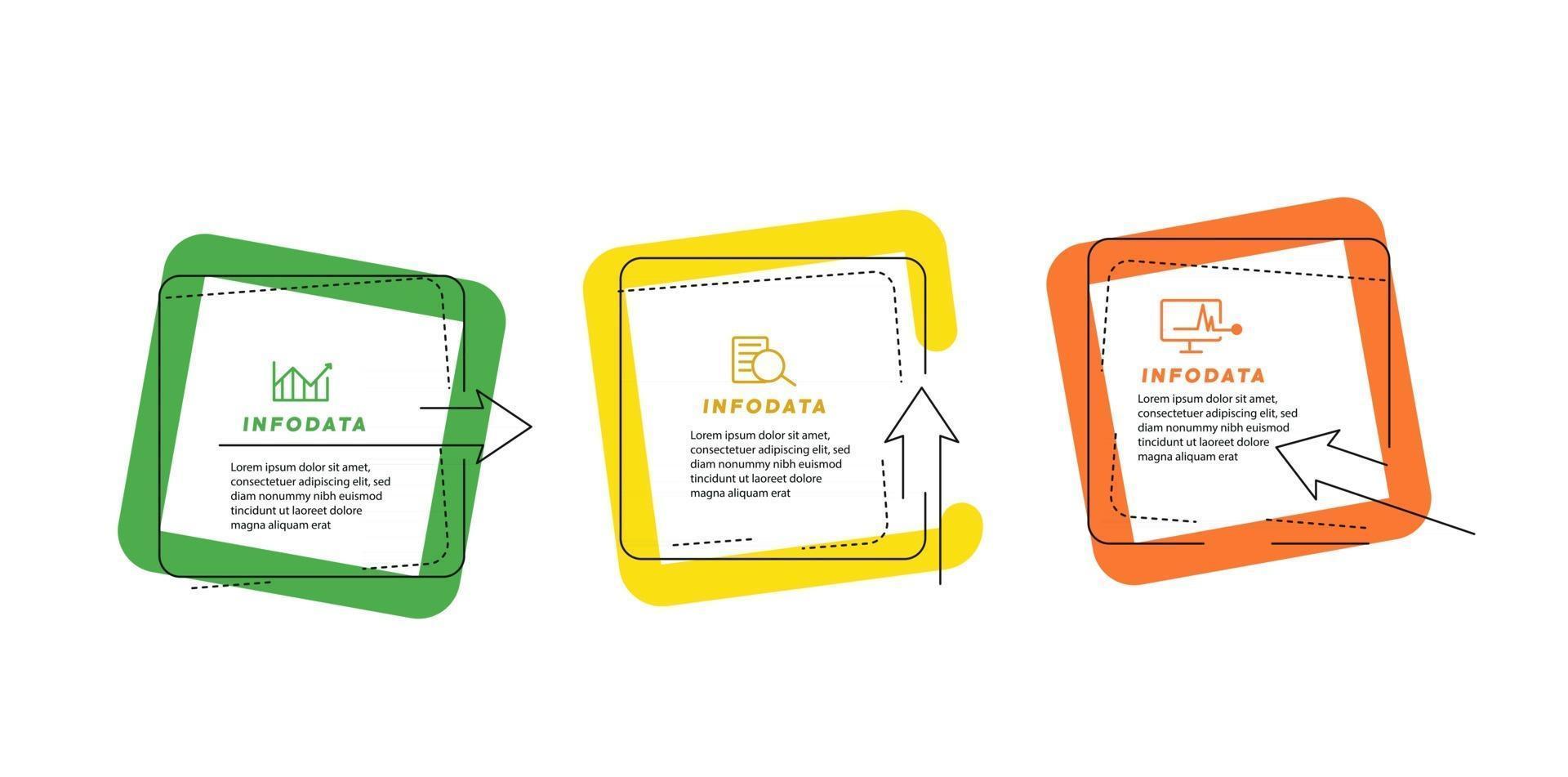 elementos de diseño de infografías empresariales. infochart moderno, gráfico y gráficos de marketing, diagramas de barras. vector