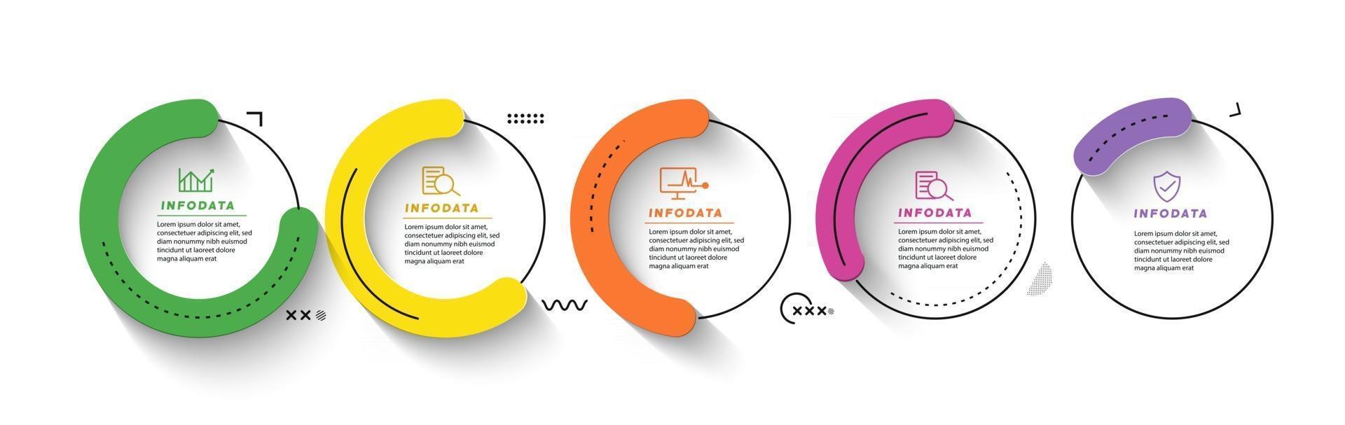 Design elements of business infographics. Modern infochart, marketing chart and graphs, bar diagrams. vector