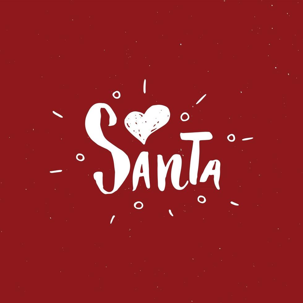 Feliz Navidad letras caligráficas. diseño de saludos tipográficos. Letras de caligrafía para saludo navideño. Ilustración de vector de texto de letras dibujadas a mano