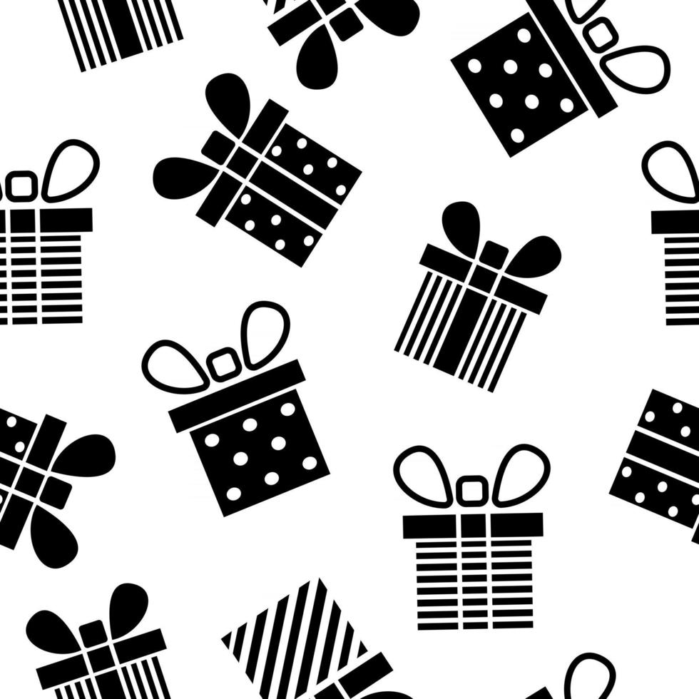 gift box seamless pattern vector