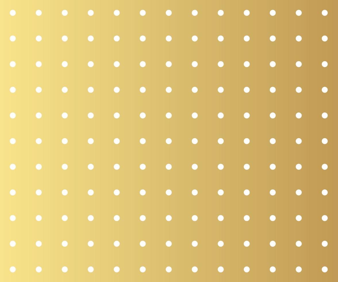 Gold polka dots background vector