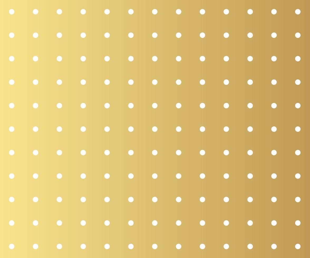 Gold polka dots background vector