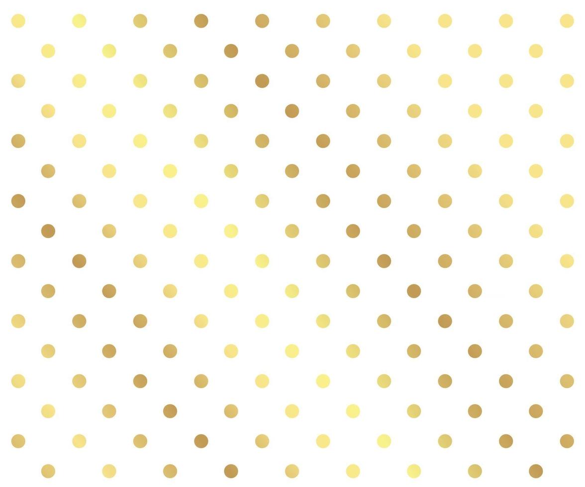 Gold polka dots background vector