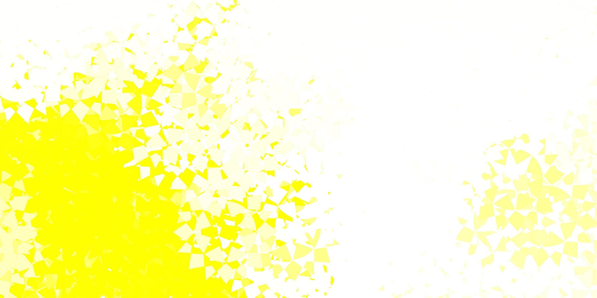 Light yellow vector texture with random triangles