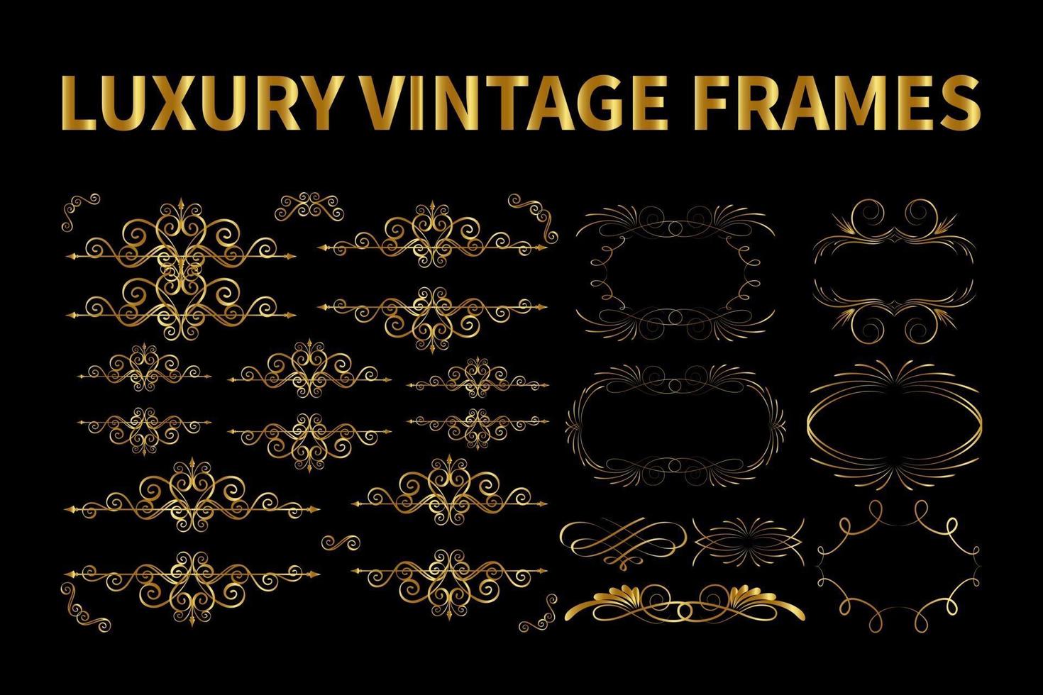 Luxury Vintage Frames vector