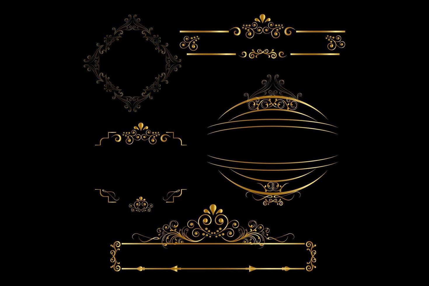 Elegant royal frame with crown vector