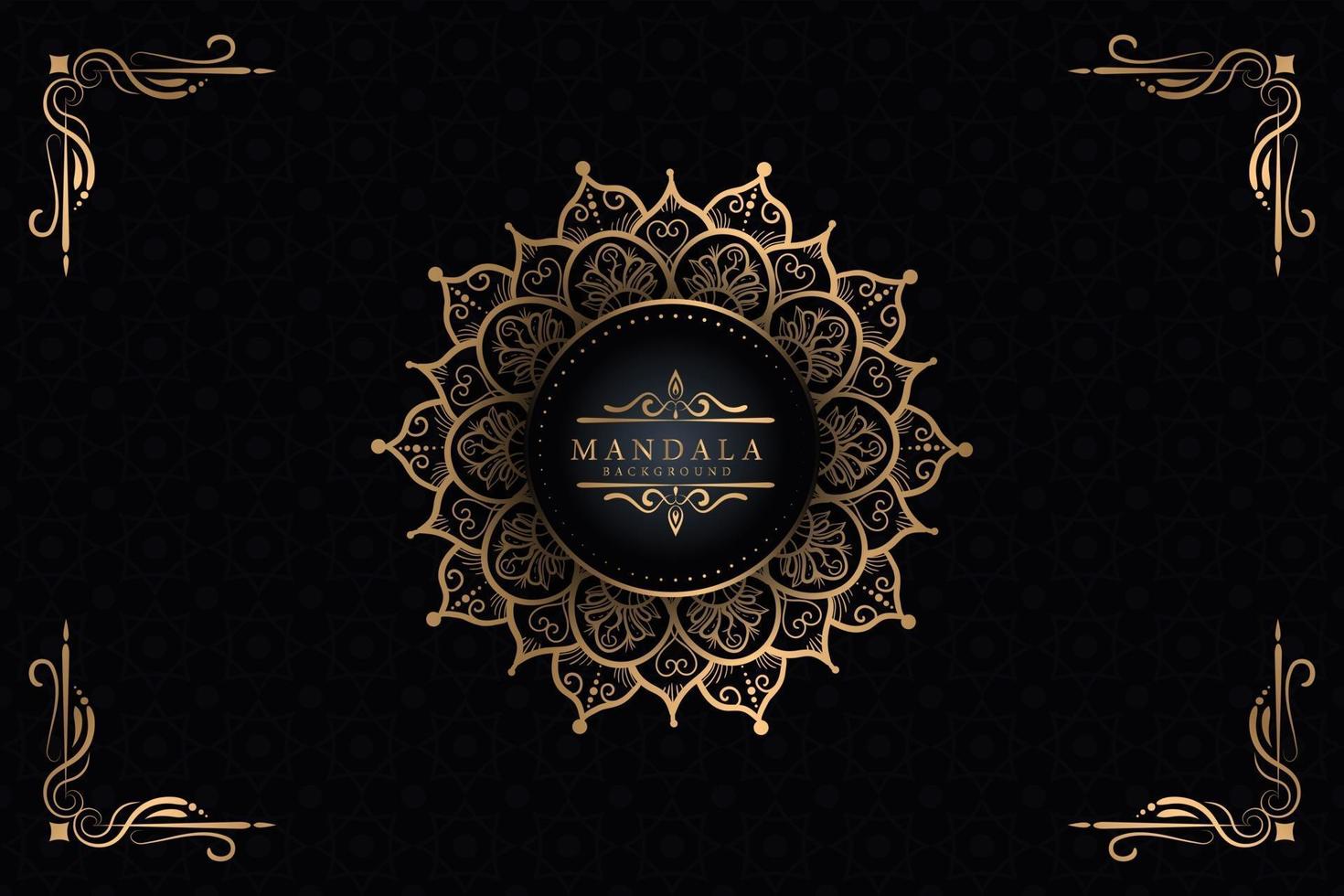 Luxury mandala background with golden arabesque vector eps 10