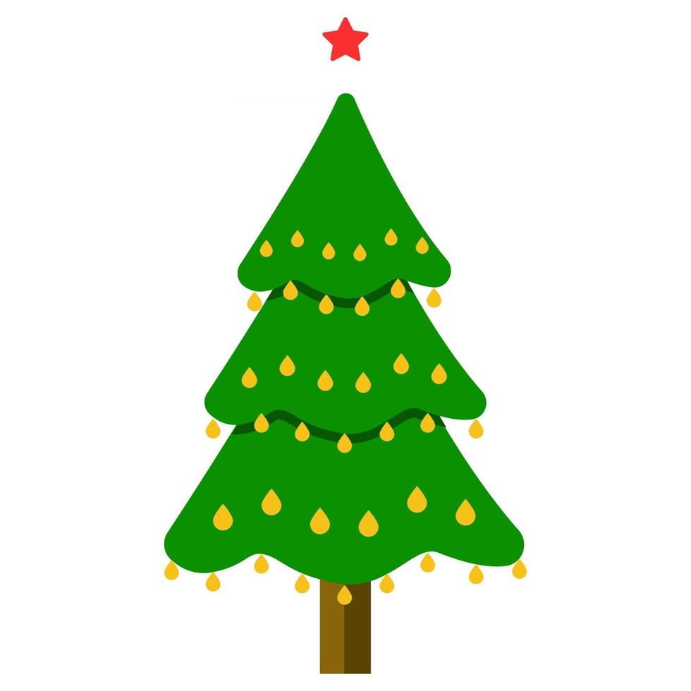 árbol de navidad decorativo vector