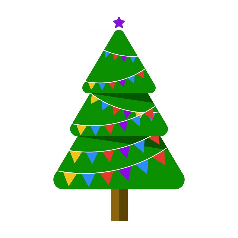 Christmas Evergreen Tree vector