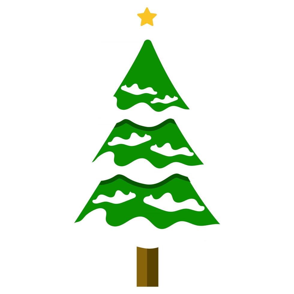 árbol de navidad decorativo vector