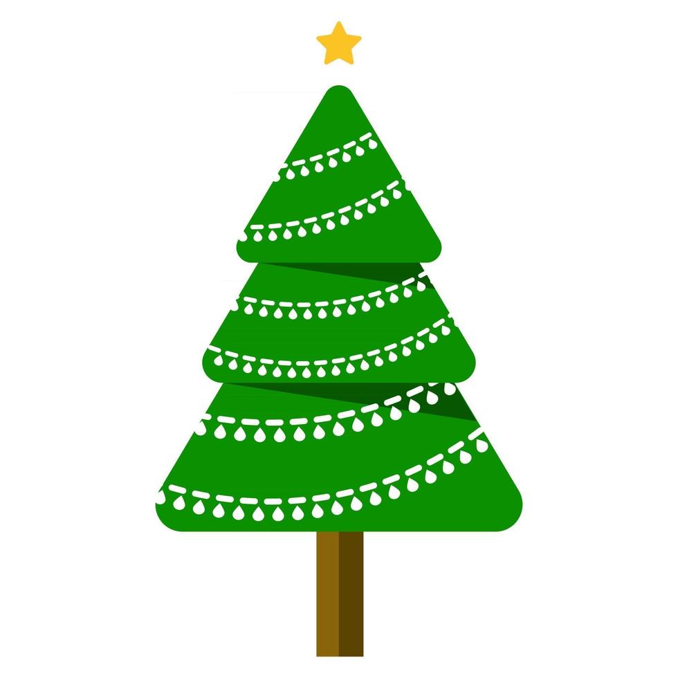 Modern  Conifer Tree vector