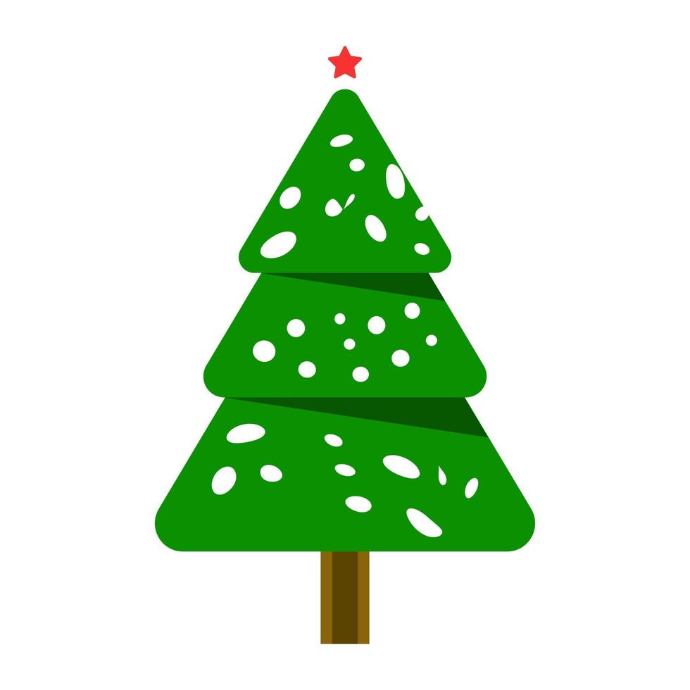 estilo de árbol de navidad vector