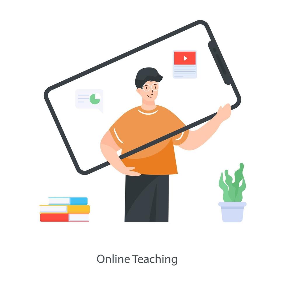 Online Teaching concept vector