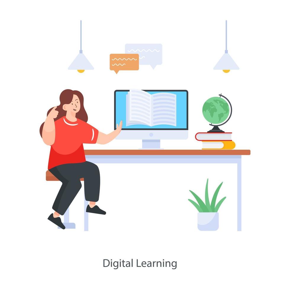 Digital Learning Elements vector