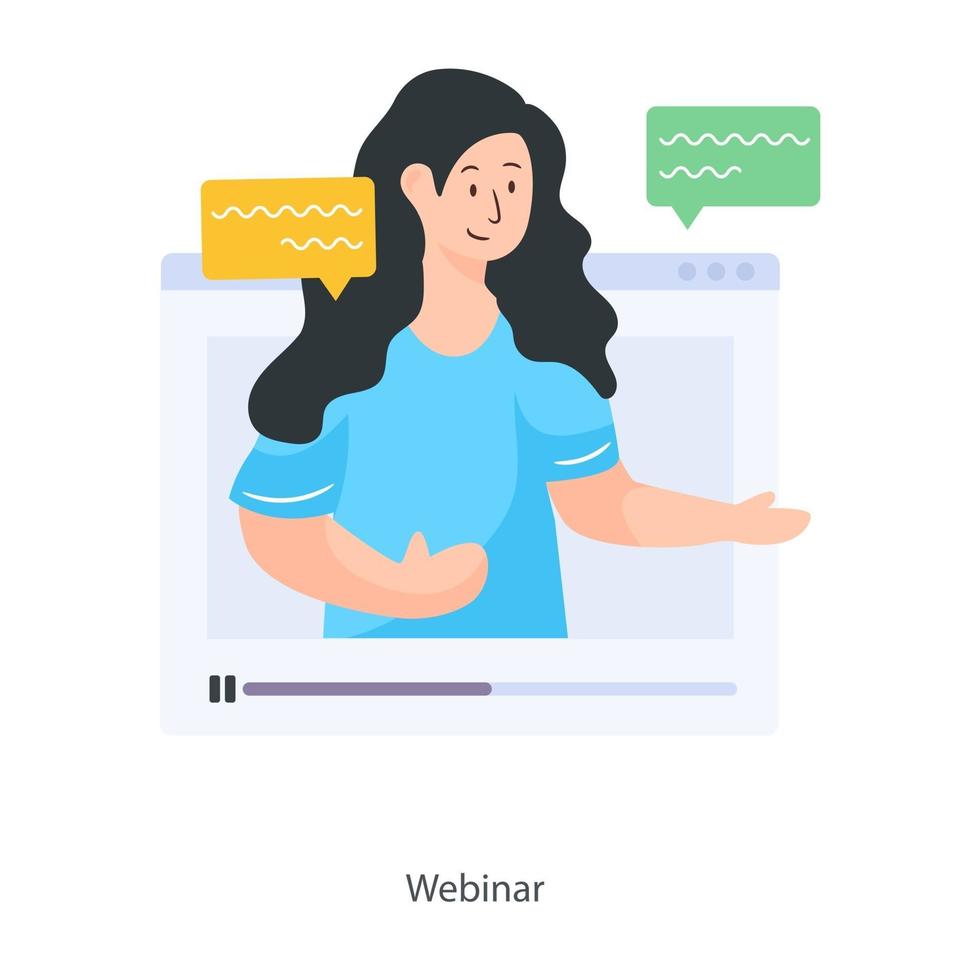 Webinar Design With Chat Bubbles 2710129 Vector Art at Vecteezy