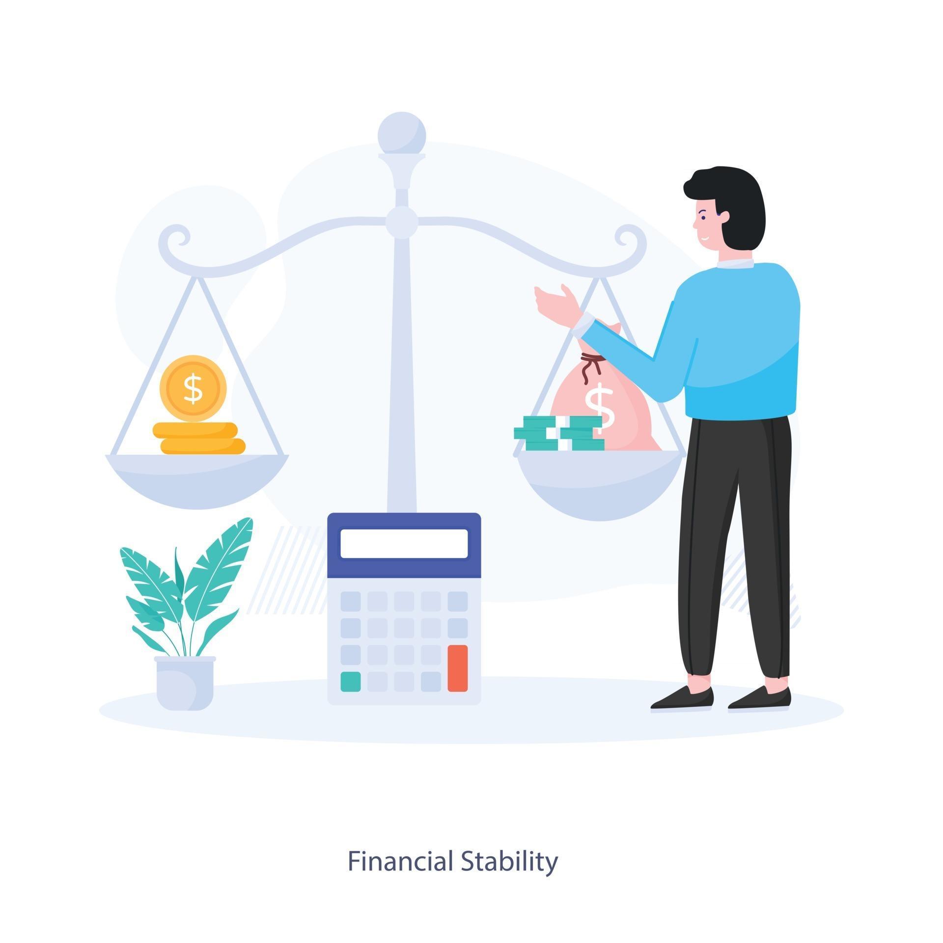 Financial Stability character 2710177 Vector Art at Vecteezy 
