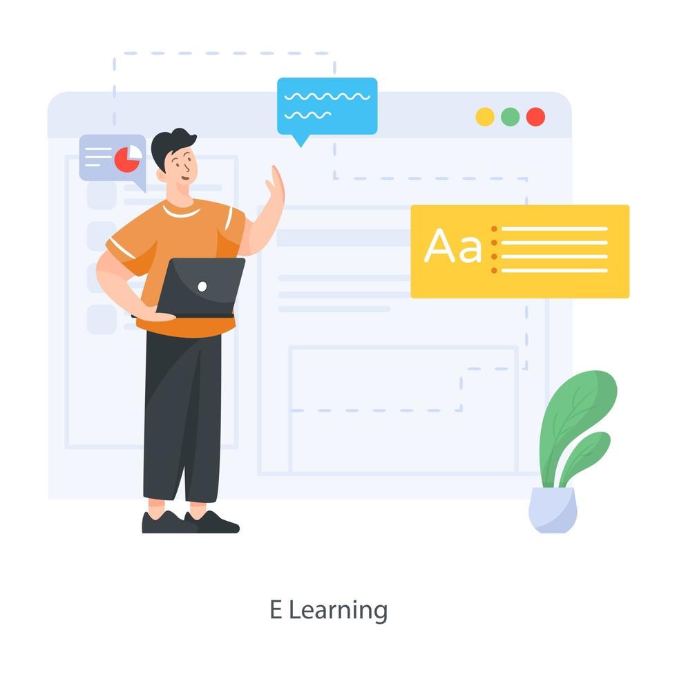 E learning Design vector