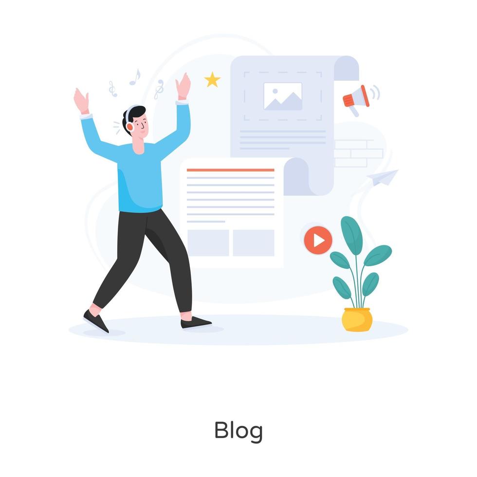 Design of Blog vector