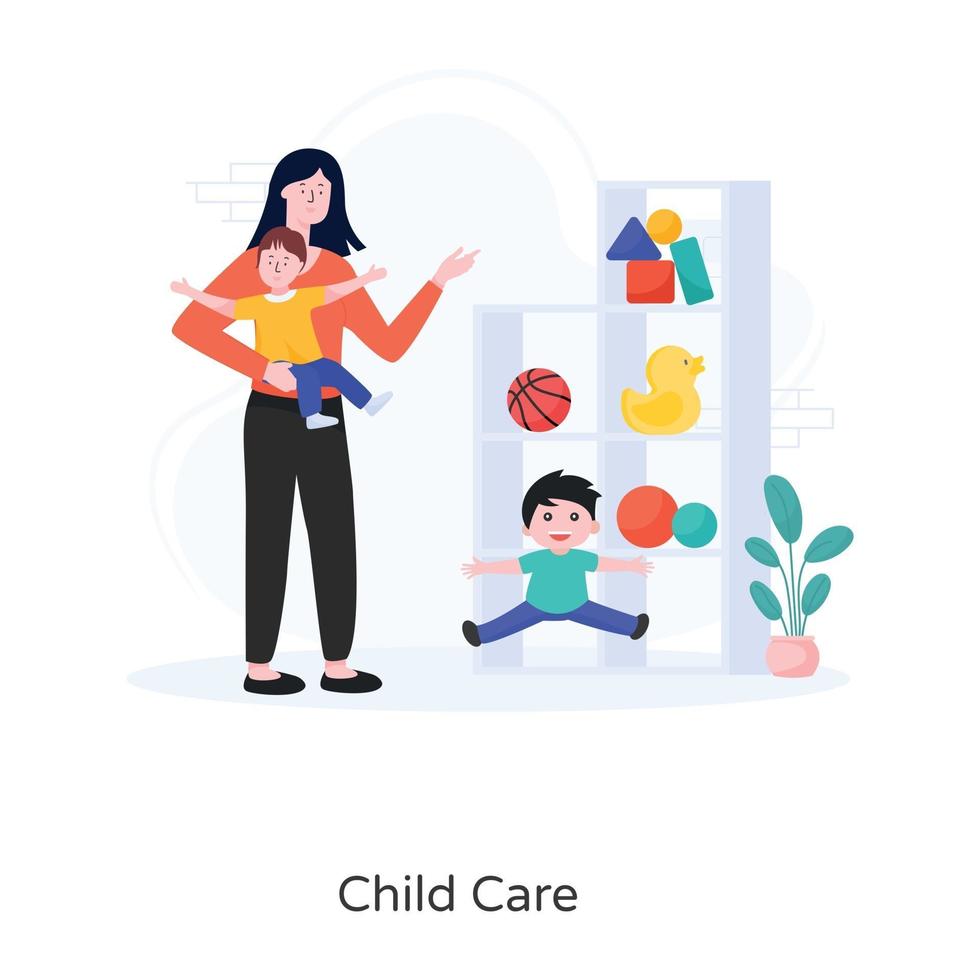 Child Care Design vector