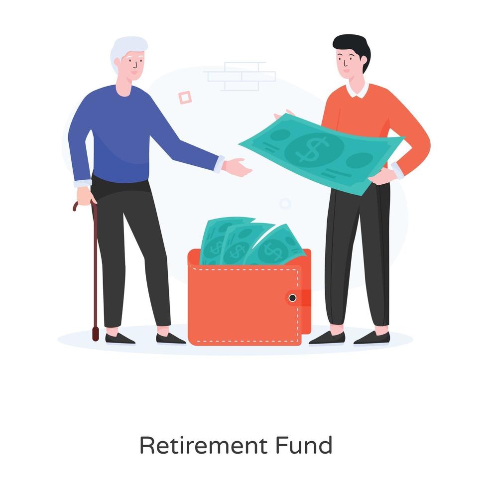 Unique Retirement Fund vector