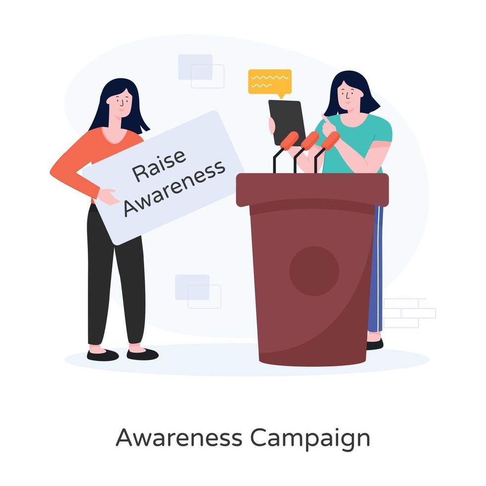 Awareness Campaign Concept vector