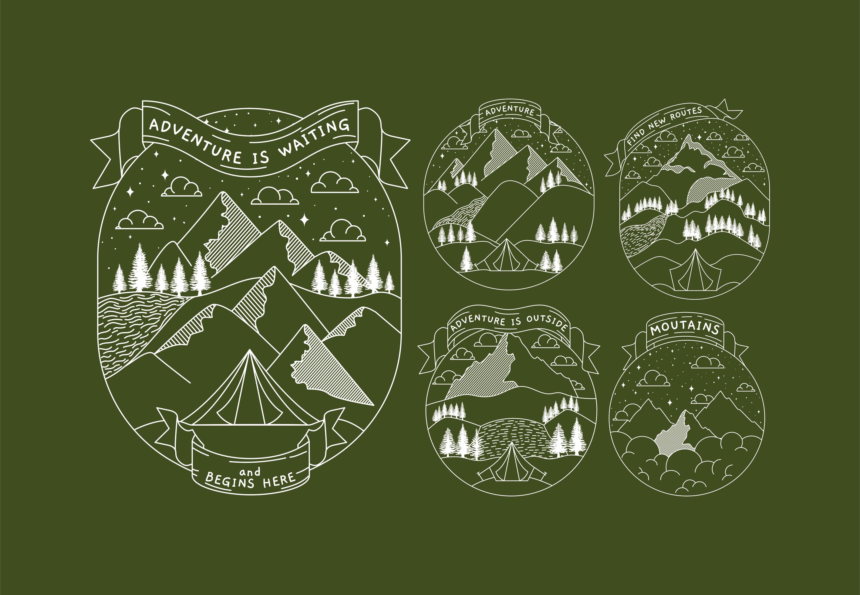 travel badge bundle 2711018 Vector Art at Vecteezy