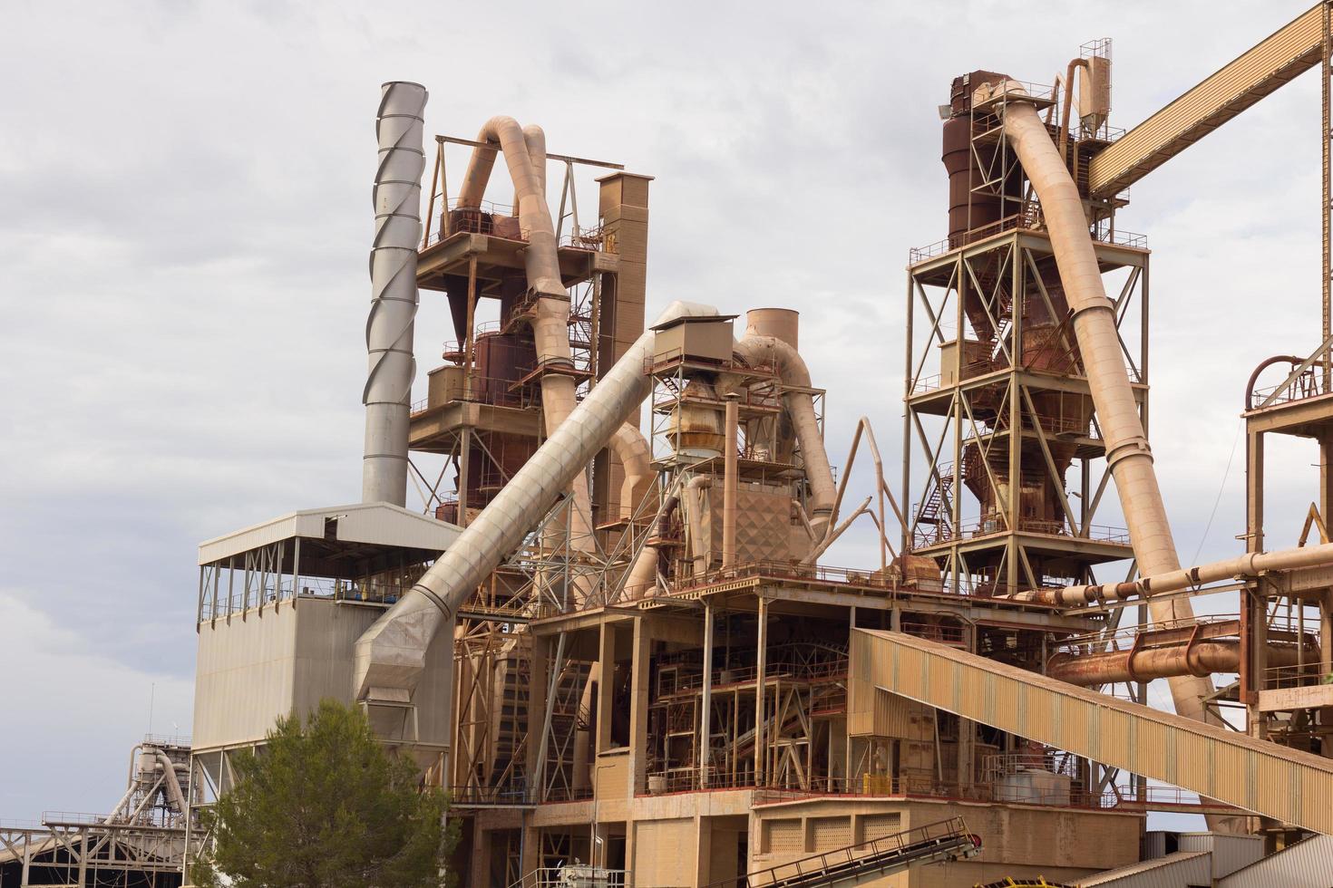 Former cement factory, closed and abandoned. photo