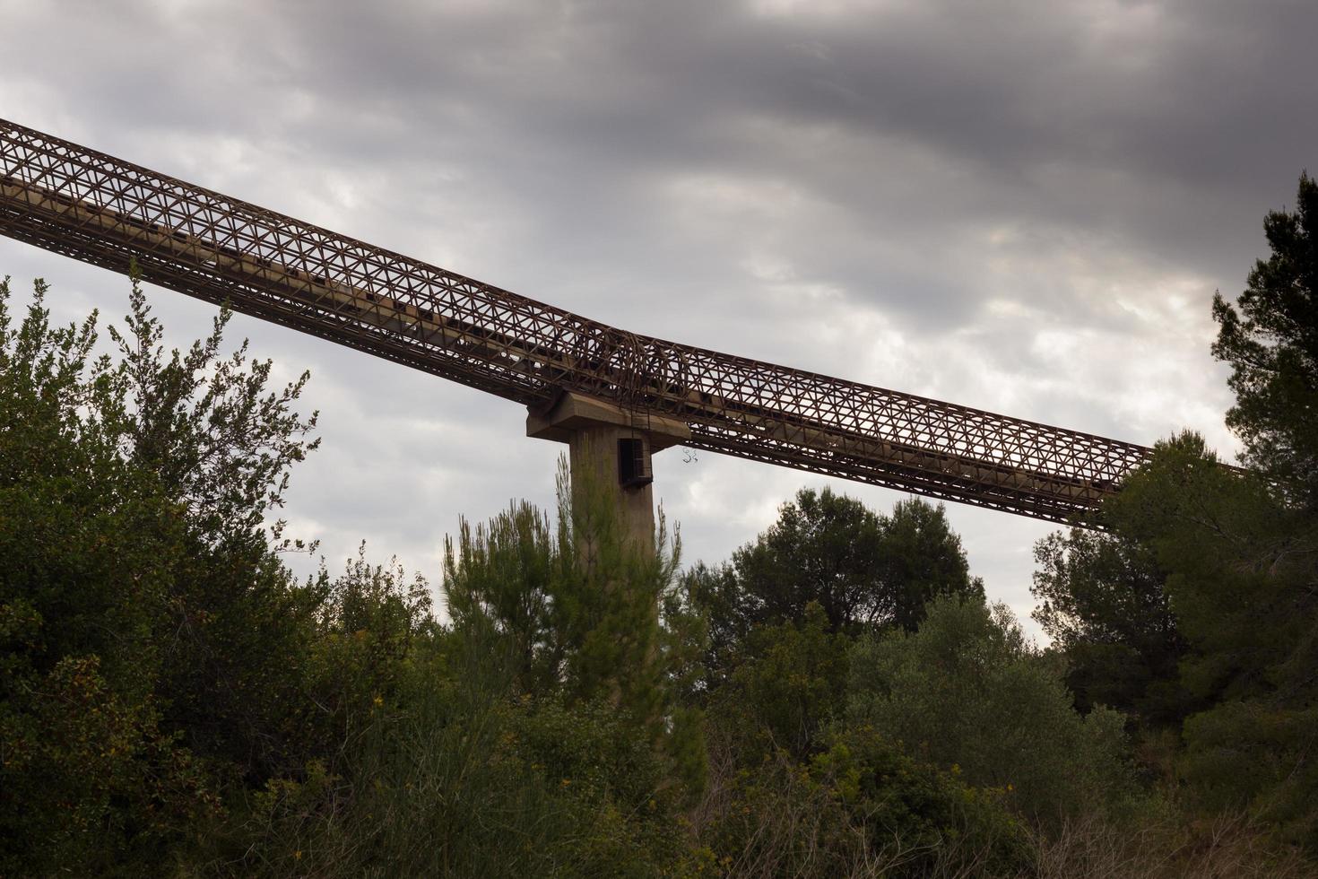 Former cement factory, closed and abandoned. photo