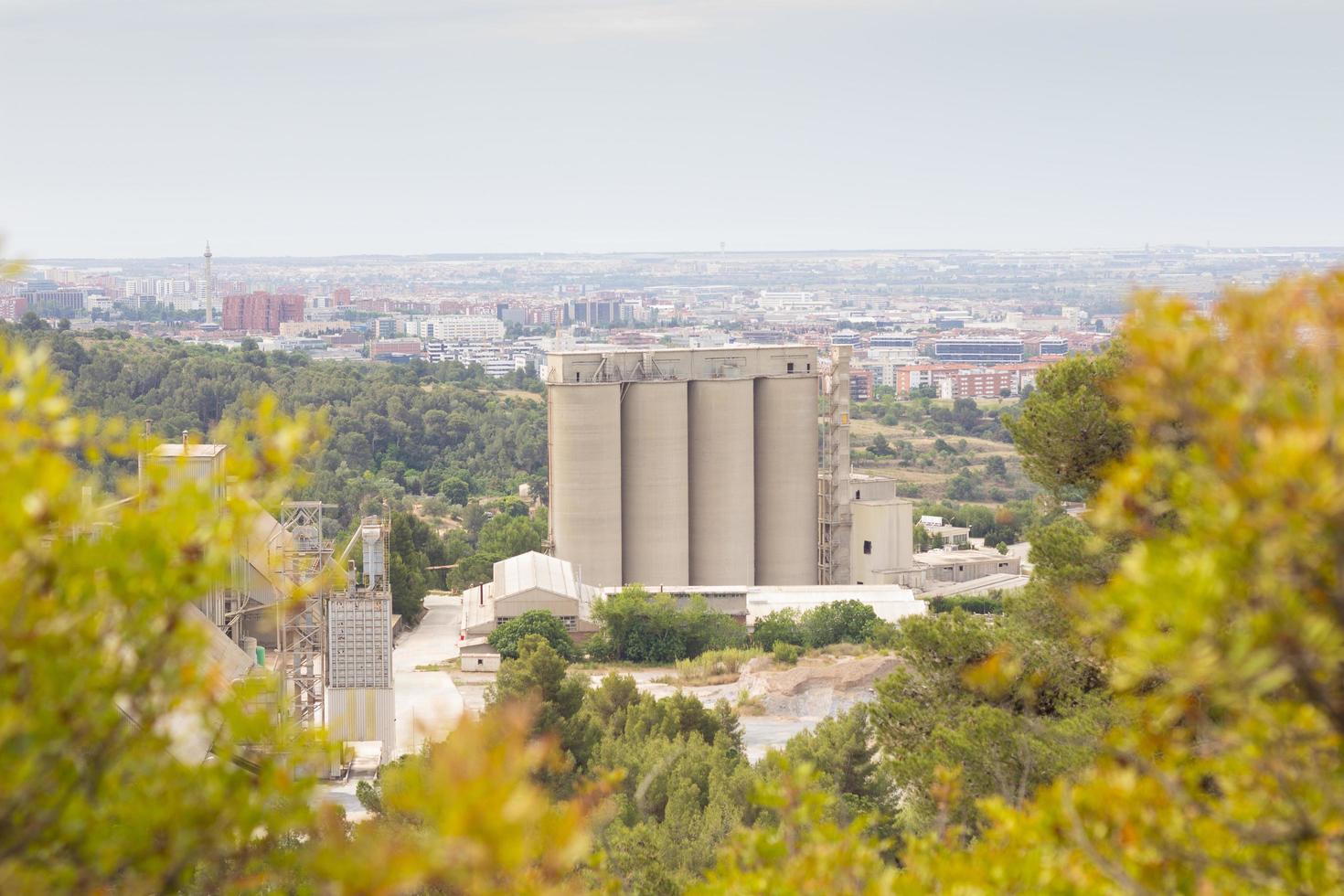 Former cement factory, closed and abandoned. photo