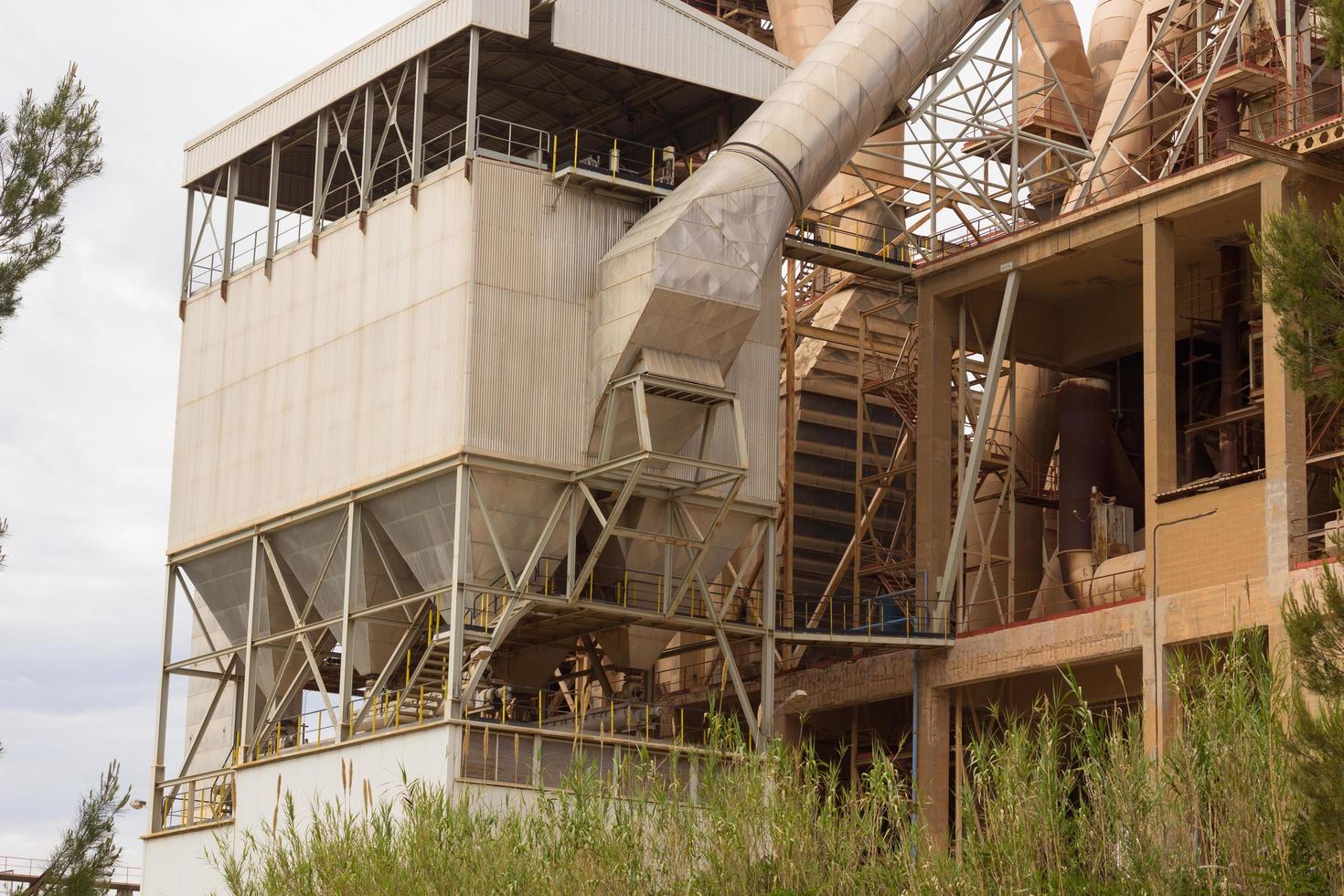 Former cement factory, closed and abandoned. photo