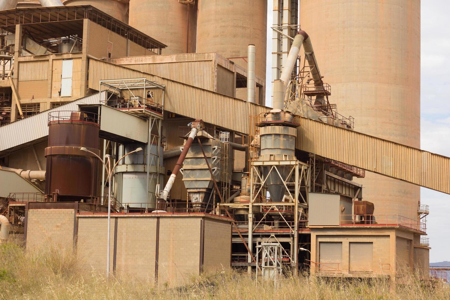 Former cement factory, closed and abandoned. photo