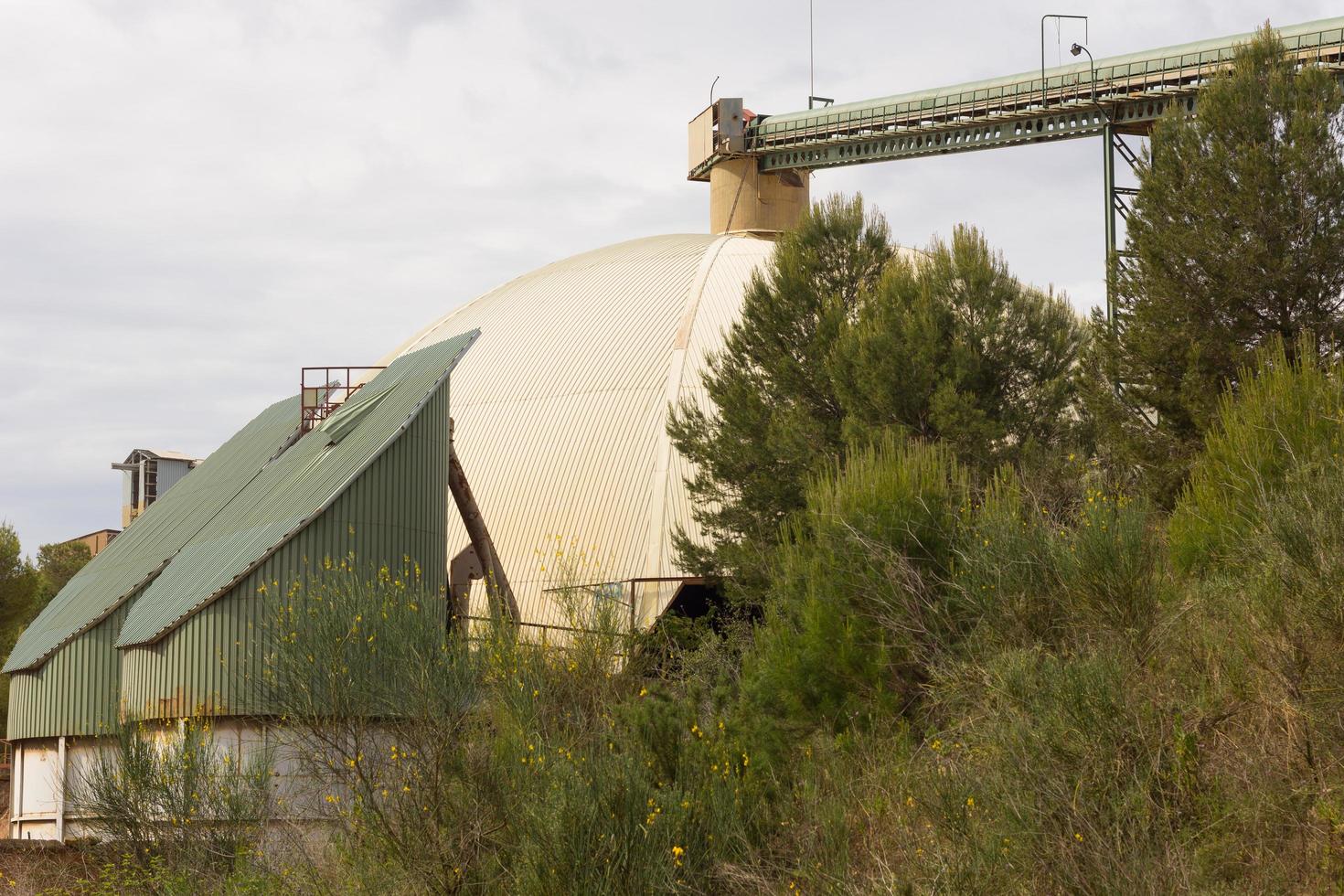 Former cement factory, closed and abandoned. photo