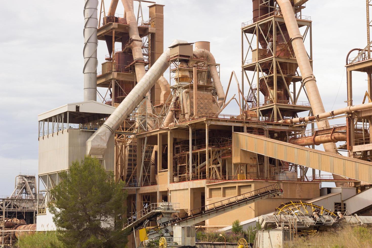 Former cement factory, closed and abandoned. photo