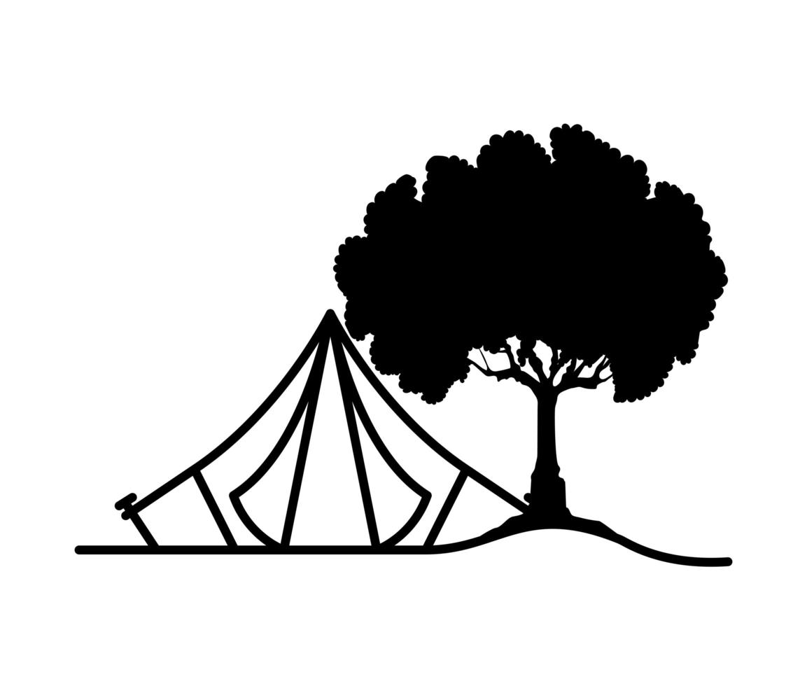 nice tent icon vector