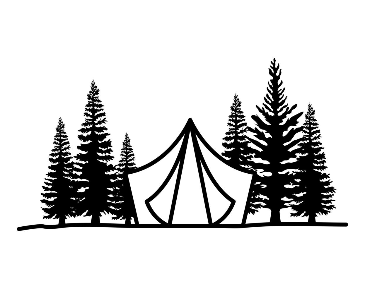 nice tent design vector