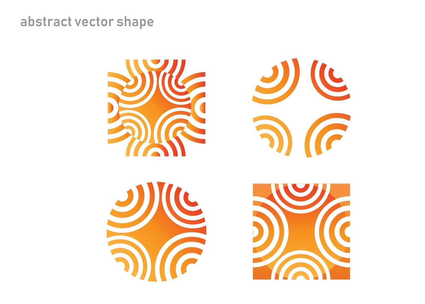 abstract geometric shape. gradient style modern geometic shape vector