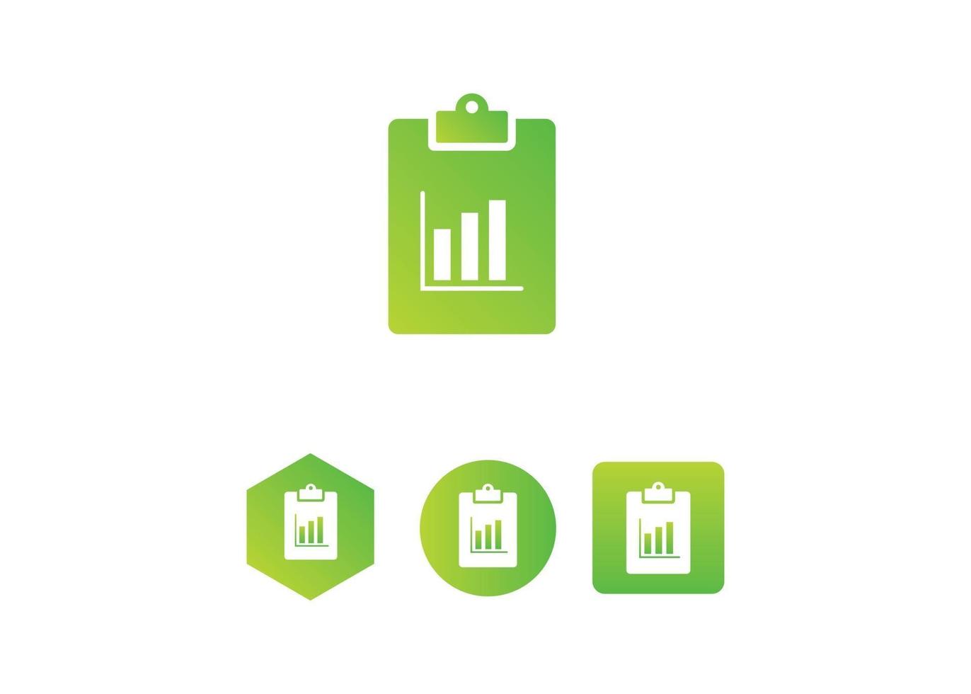 clipboard chart icon. task icon concept. vector