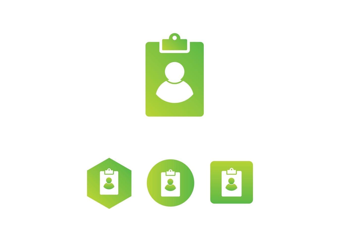 task clipboard user gradient style vector icon