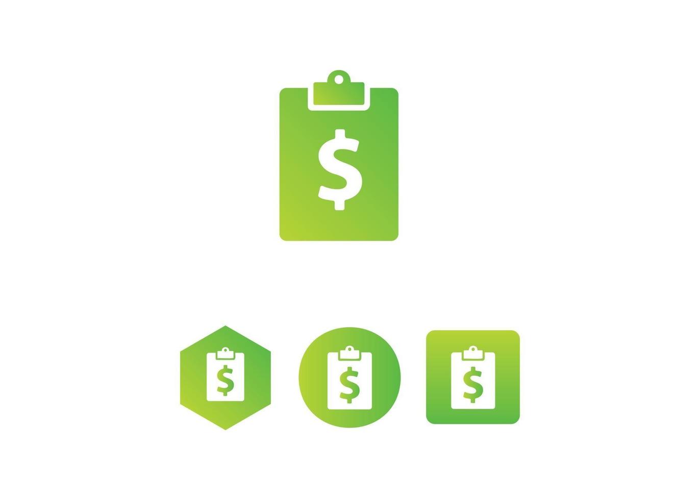 clipboard money icon. task icon concept. gradient style vector icon