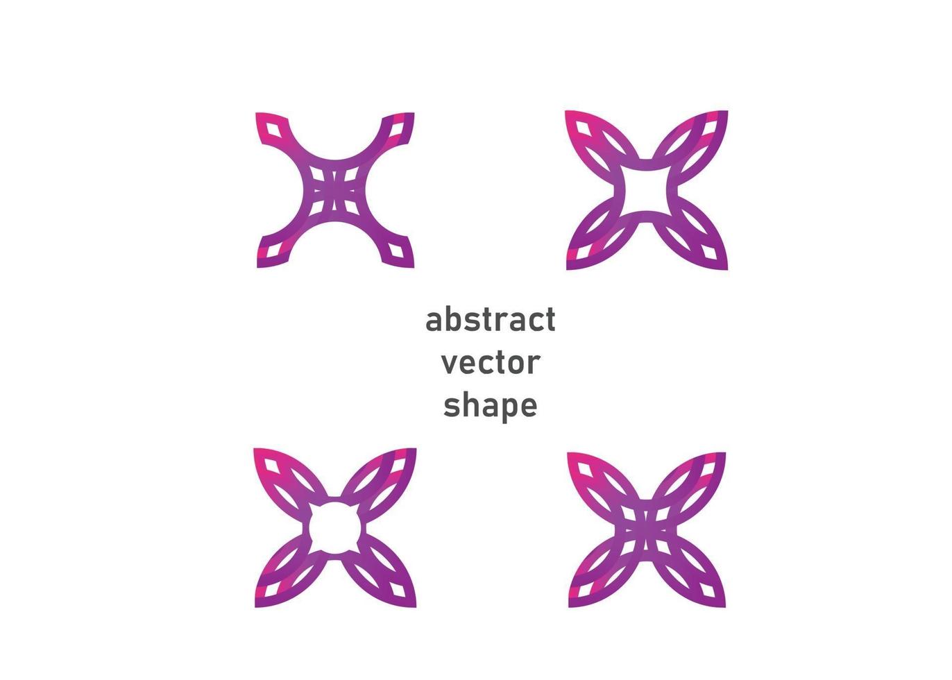 forma geométrica abstracta. forma geométrica moderna estilo degradado vector