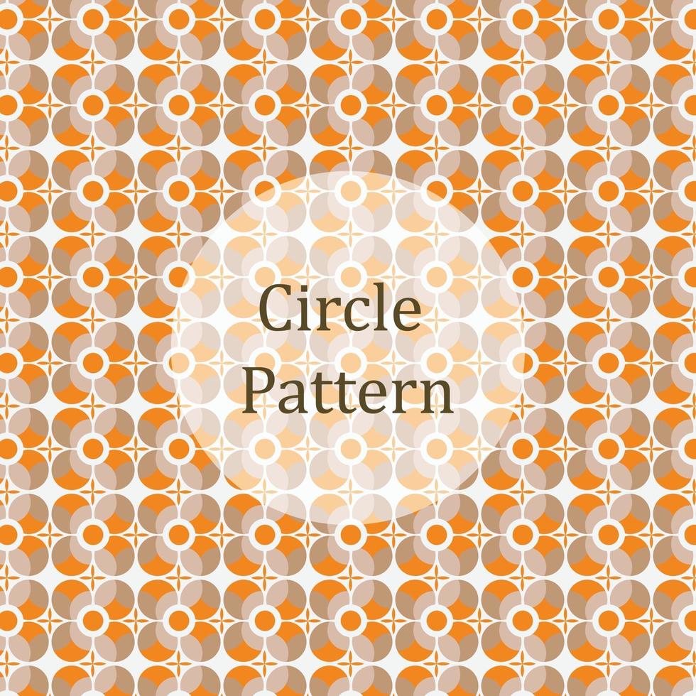patrón de círculo retro. hermoso fondo retro. ilustración vectorial vector