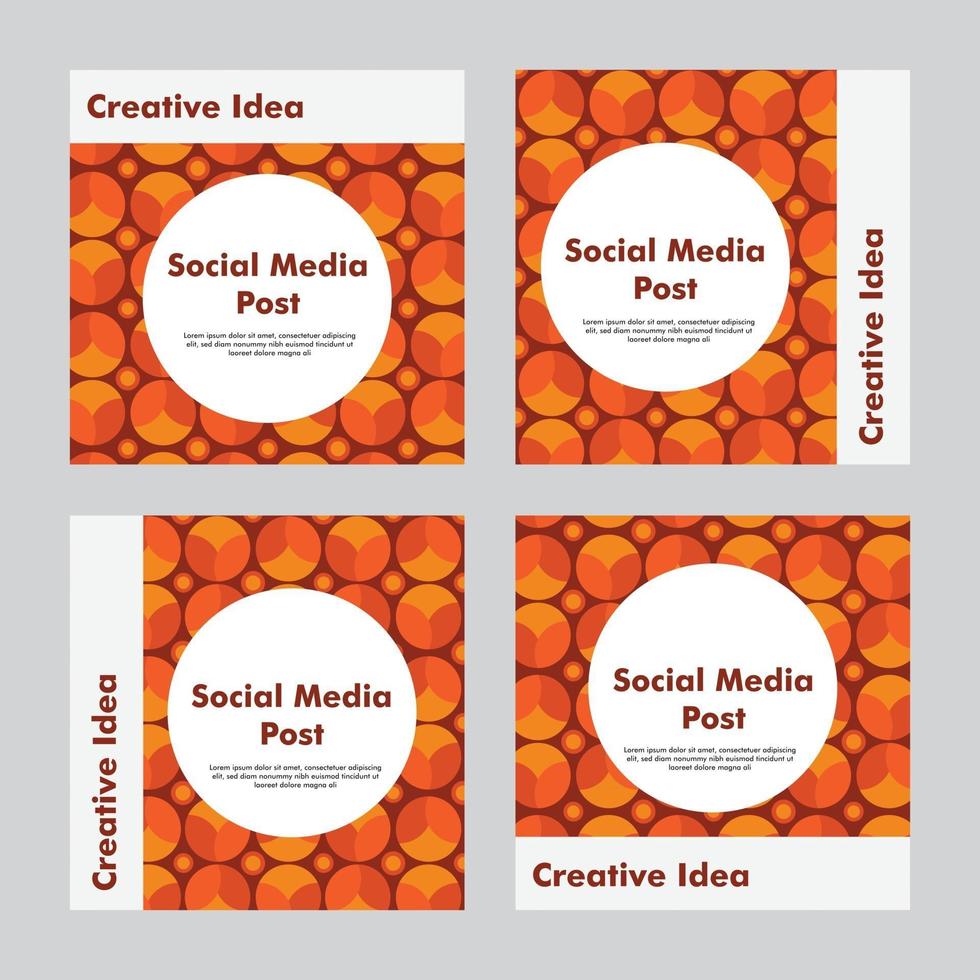 set of social media post design. design template. beautiful background. vector