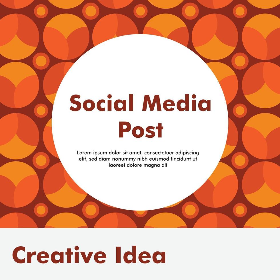 creative social media post design. design template. beautiful background. vector