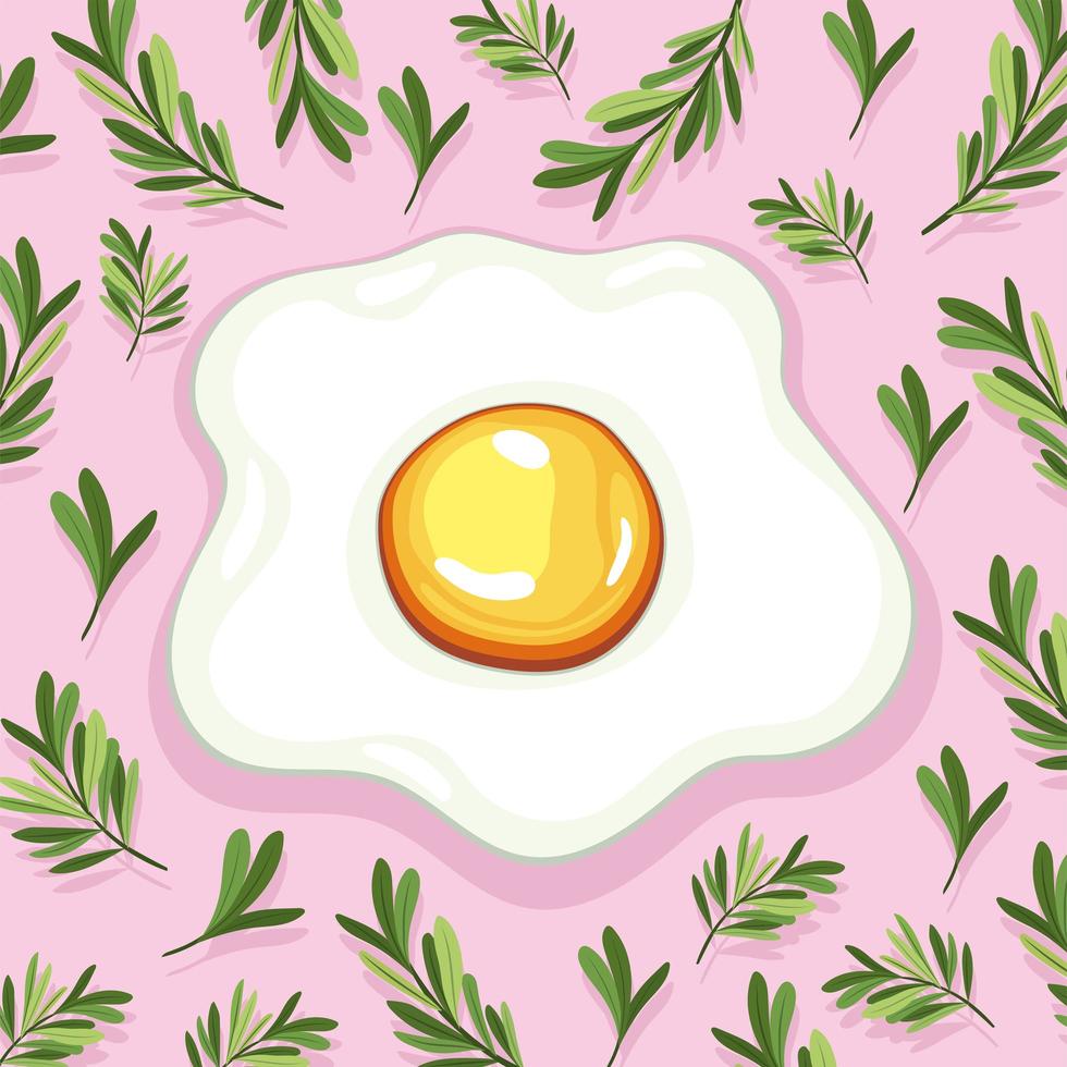 scrambled egg illustration vector